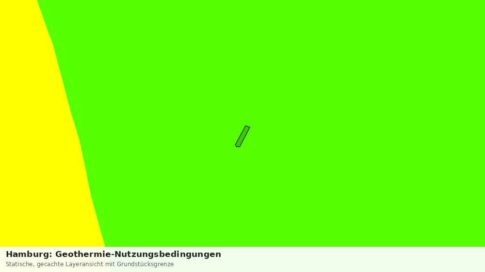 Statische Kartenansicht: Hamburg: Geothermie-Nutzungsbedingungen