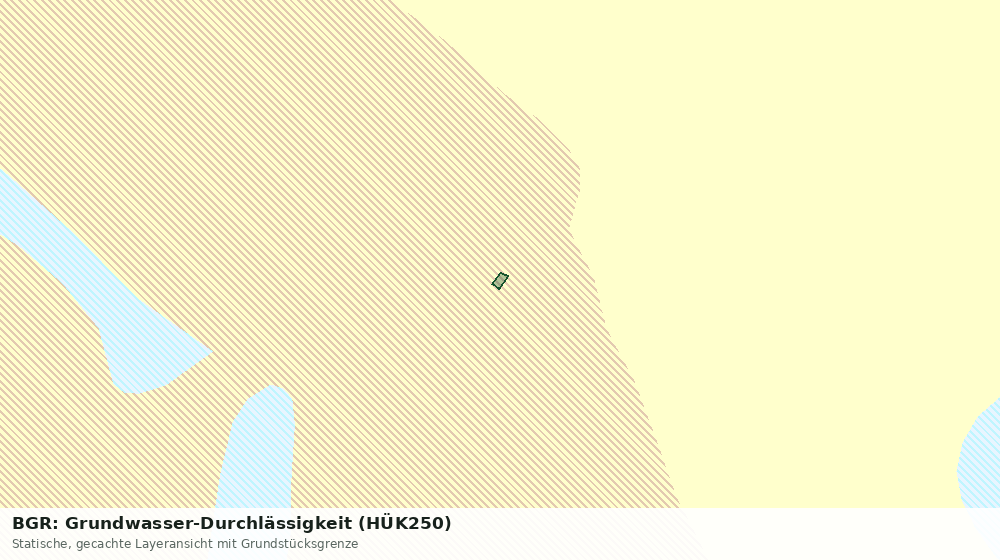 Statische Kartenansicht: BGR: Grundwasser-Durchlässigkeit (HÜK250)