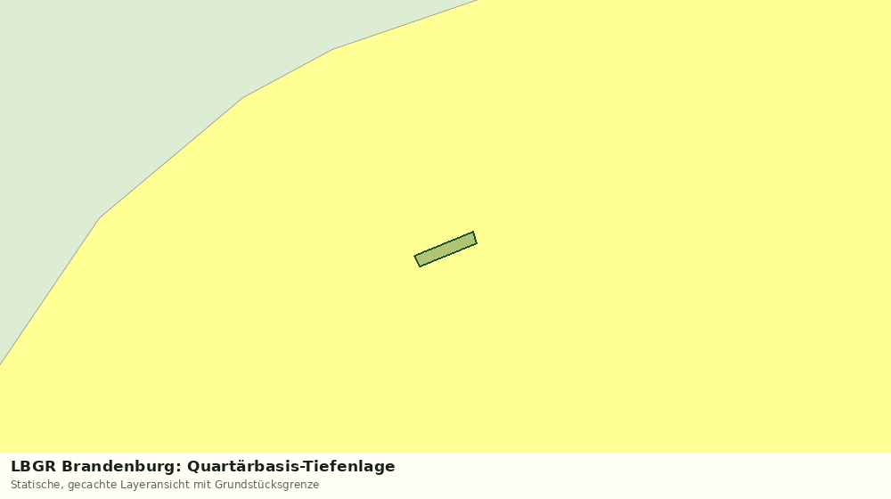 Statische Kartenansicht: LBGR Brandenburg: Quartärbasis-Tiefenlage