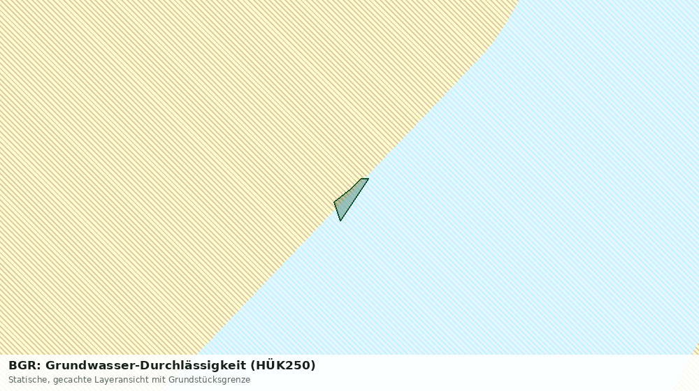 Statische Kartenansicht: BGR: Grundwasser-Durchlässigkeit (HÜK250)