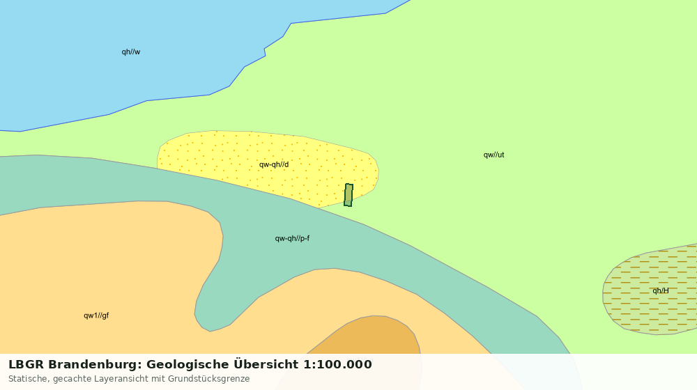 Statische Kartenansicht: LBGR Brandenburg: Geologische Übersicht 1:100.000