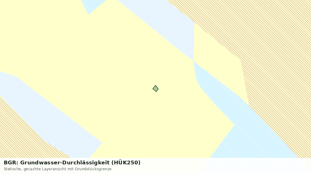 Statische Kartenansicht: BGR: Grundwasser-Durchlässigkeit (HÜK250)