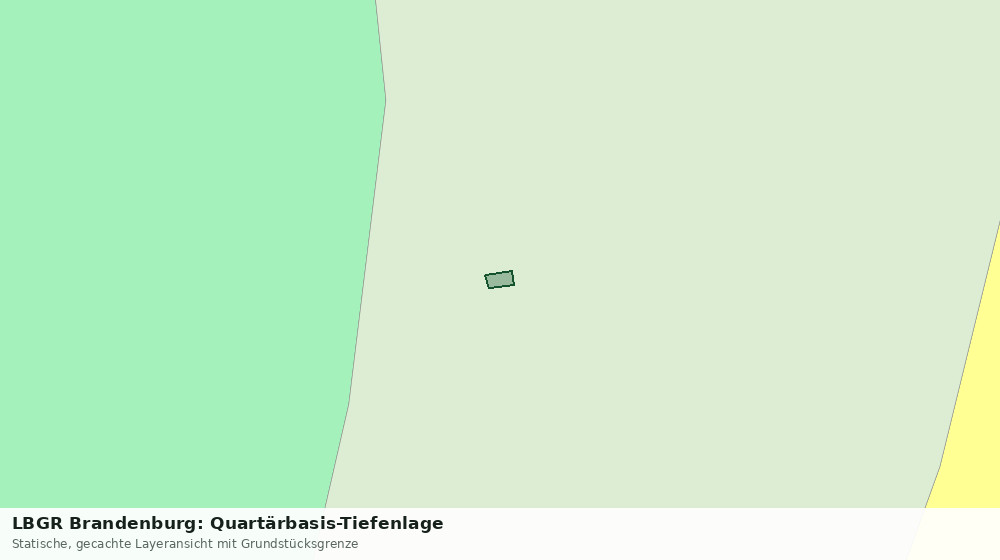 Statische Kartenansicht: LBGR Brandenburg: Quartärbasis-Tiefenlage