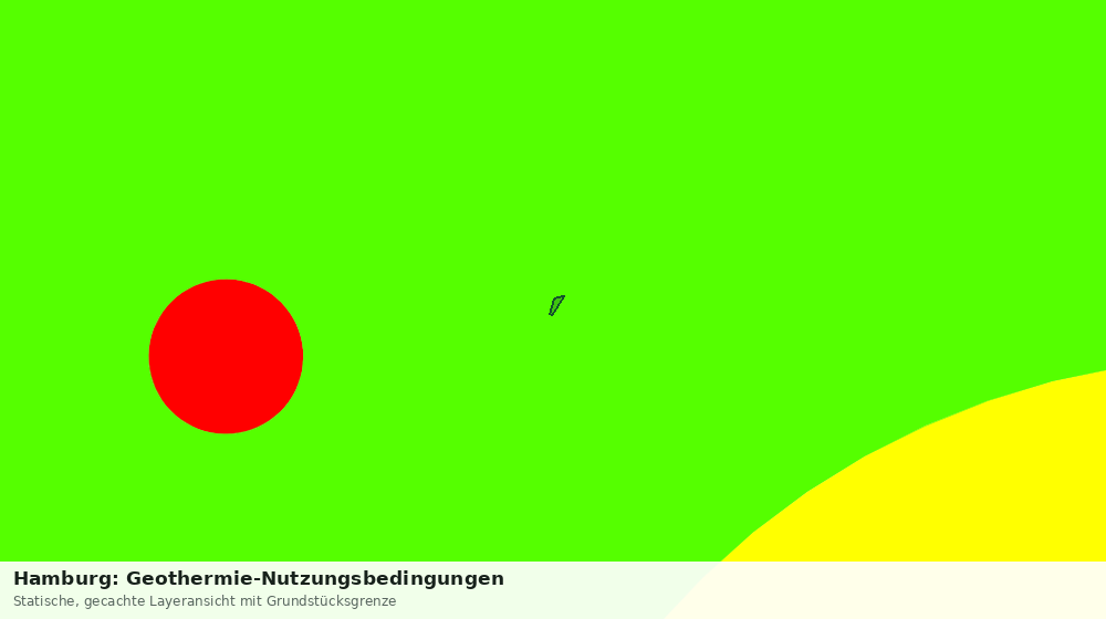 Statische Kartenansicht: Hamburg: Geothermie-Nutzungsbedingungen