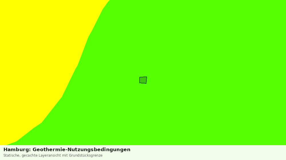 Statische Kartenansicht: Hamburg: Geothermie-Nutzungsbedingungen