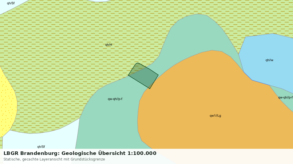 Statische Kartenansicht: LBGR Brandenburg: Geologische Übersicht 1:100.000