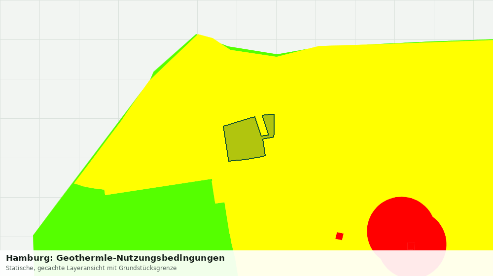 Statische Kartenansicht: Hamburg: Geothermie-Nutzungsbedingungen