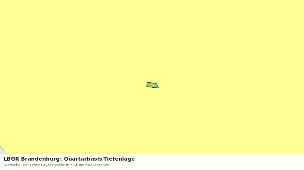 Statische Kartenansicht: LBGR Brandenburg: Quartärbasis-Tiefenlage