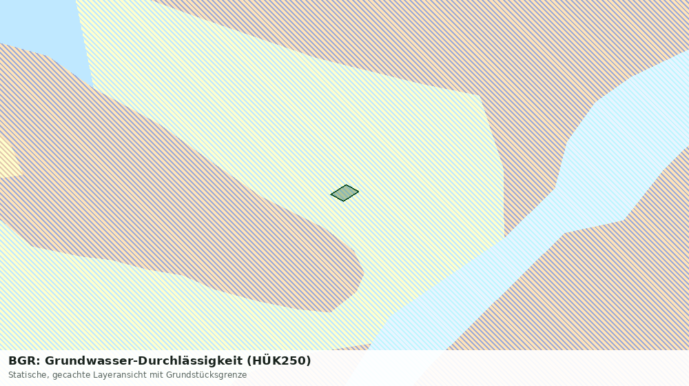 Statische Kartenansicht: BGR: Grundwasser-Durchlässigkeit (HÜK250)