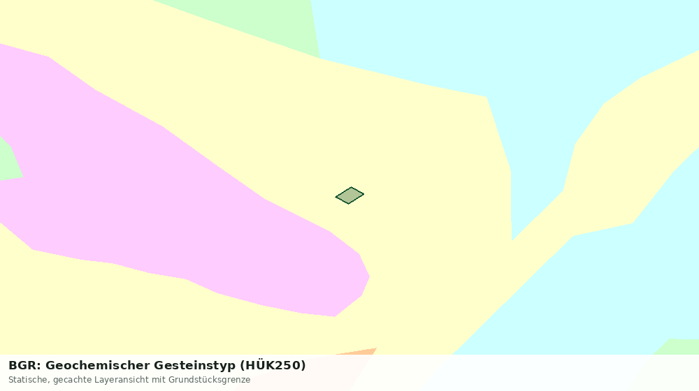 Statische Kartenansicht: BGR: Geochemischer Gesteinstyp (HÜK250)