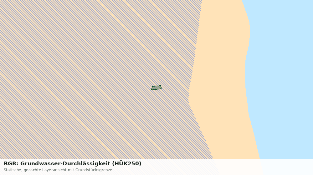 Statische Kartenansicht: BGR: Grundwasser-Durchlässigkeit (HÜK250)