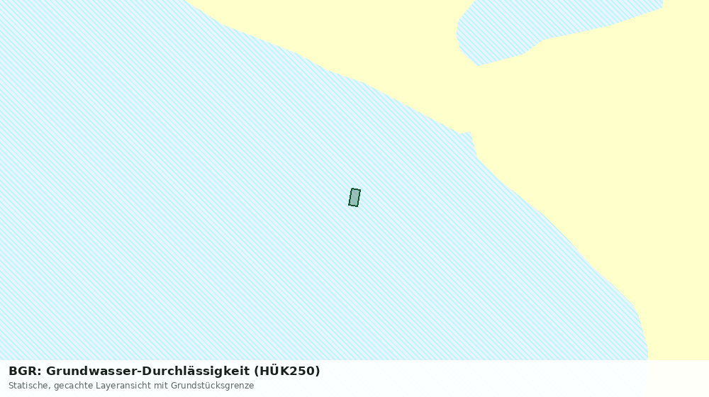 Statische Kartenansicht: BGR: Grundwasser-Durchlässigkeit (HÜK250)