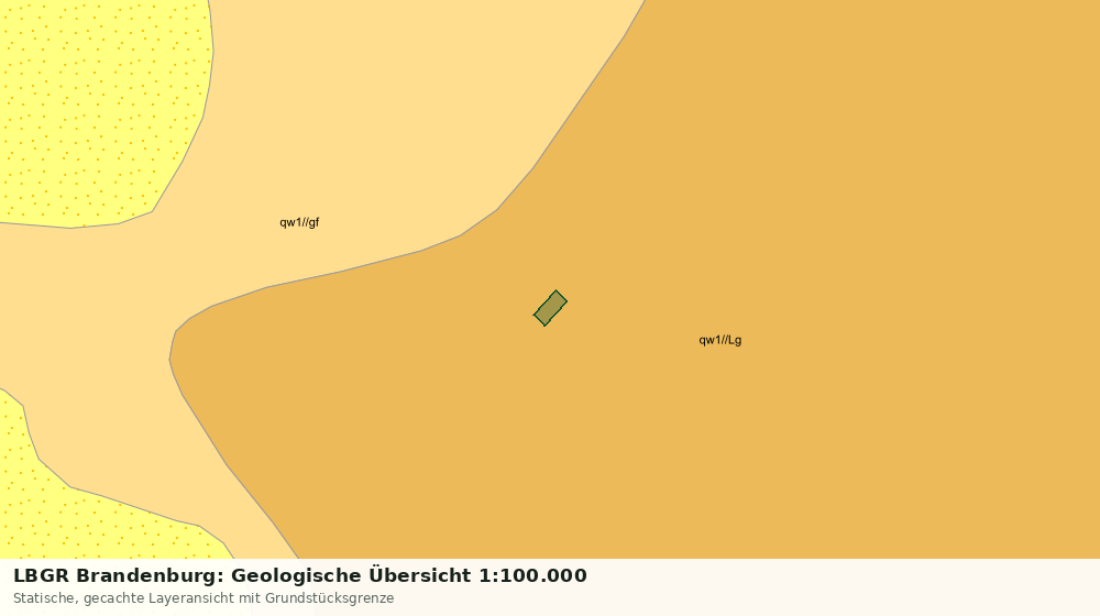 Statische Kartenansicht: LBGR Brandenburg: Geologische Übersicht 1:100.000