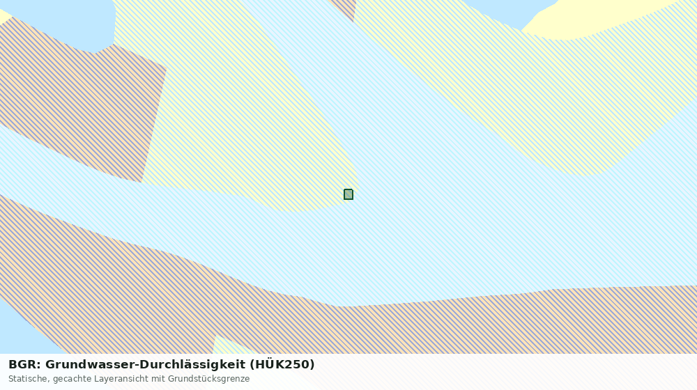 Statische Kartenansicht: BGR: Grundwasser-Durchlässigkeit (HÜK250)