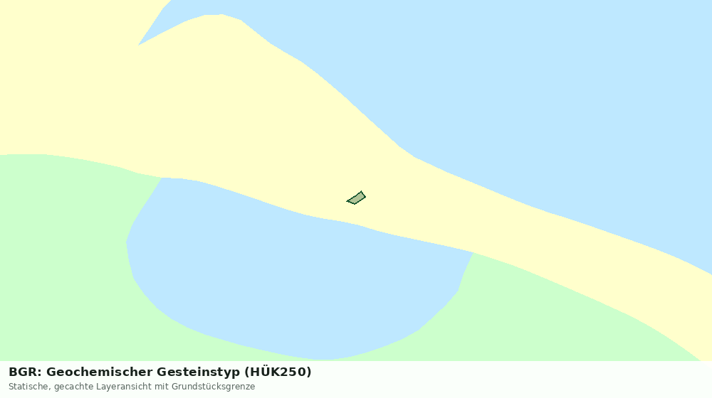 Statische Kartenansicht: BGR: Geochemischer Gesteinstyp (HÜK250)
