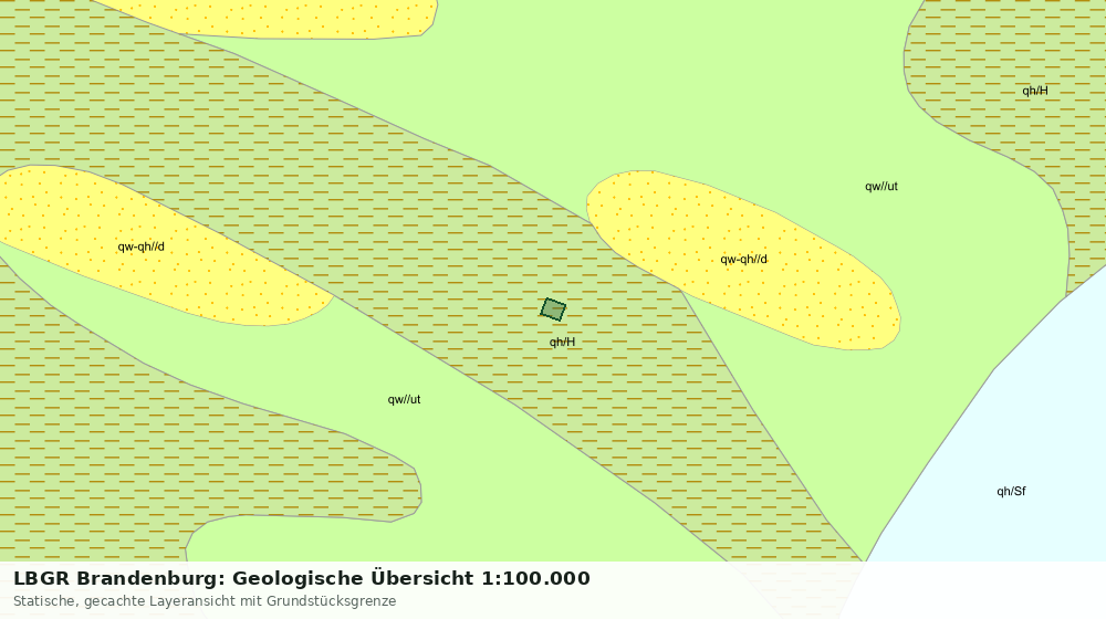 Statische Kartenansicht: LBGR Brandenburg: Geologische Übersicht 1:100.000