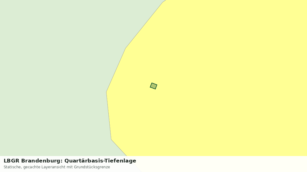 Statische Kartenansicht: LBGR Brandenburg: Quartärbasis-Tiefenlage