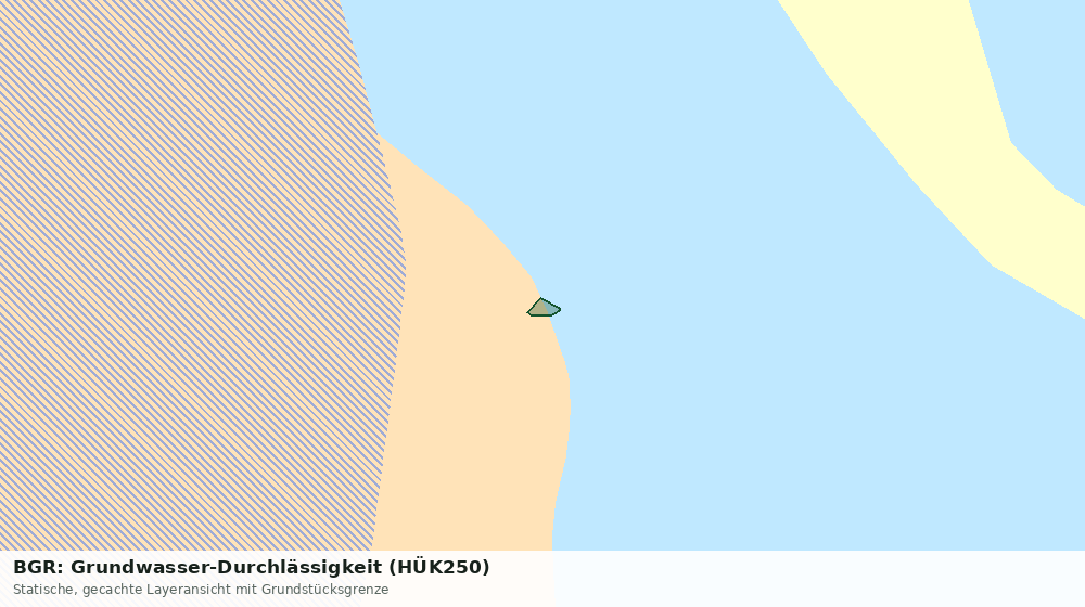 Statische Kartenansicht: BGR: Grundwasser-Durchlässigkeit (HÜK250)