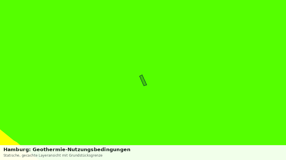 Statische Kartenansicht: Hamburg: Geothermie-Nutzungsbedingungen