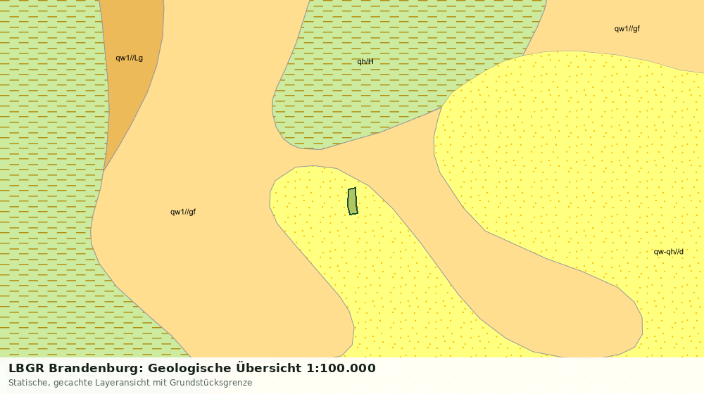Statische Kartenansicht: LBGR Brandenburg: Geologische Übersicht 1:100.000