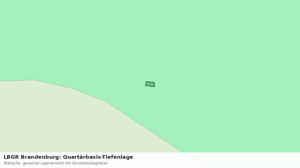 Statische Kartenansicht: LBGR Brandenburg: Quartärbasis-Tiefenlage
