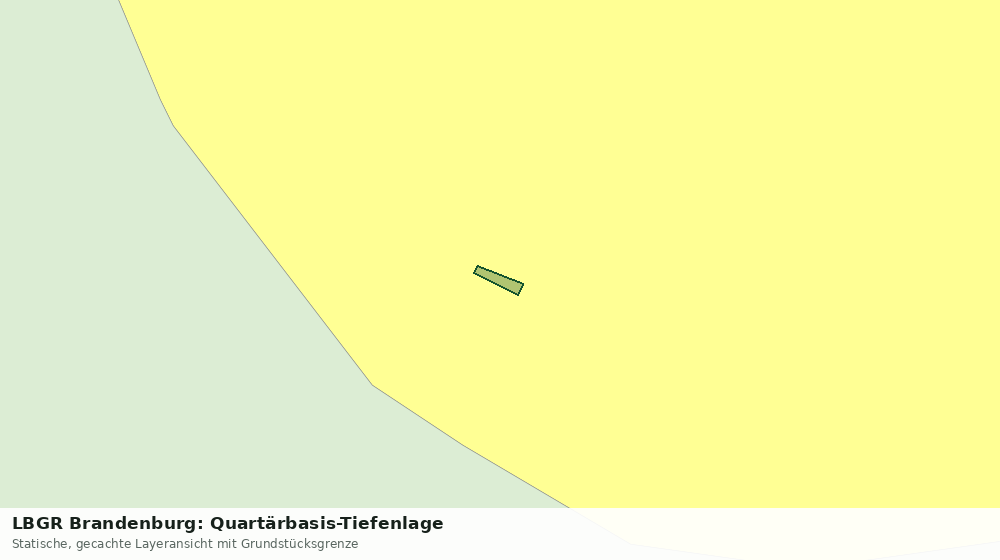 Statische Kartenansicht: LBGR Brandenburg: Quartärbasis-Tiefenlage