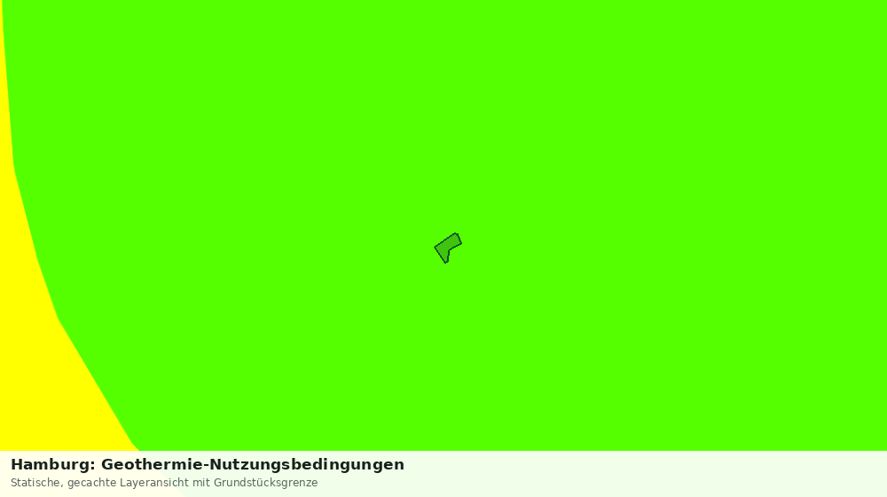 Statische Kartenansicht: Hamburg: Geothermie-Nutzungsbedingungen