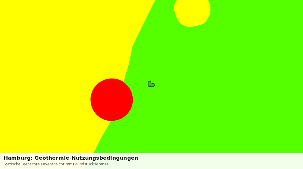 Statische Kartenansicht: Hamburg: Geothermie-Nutzungsbedingungen