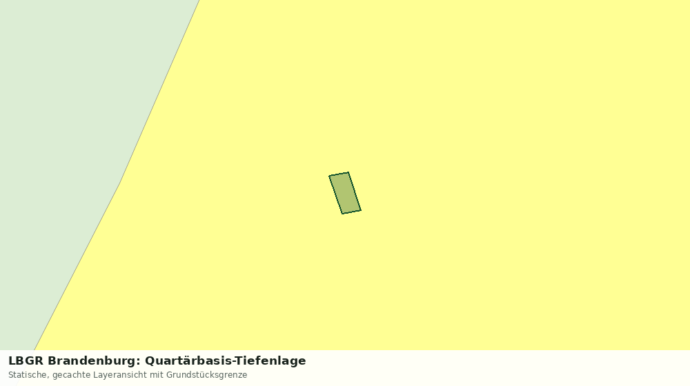 Statische Kartenansicht: LBGR Brandenburg: Quartärbasis-Tiefenlage