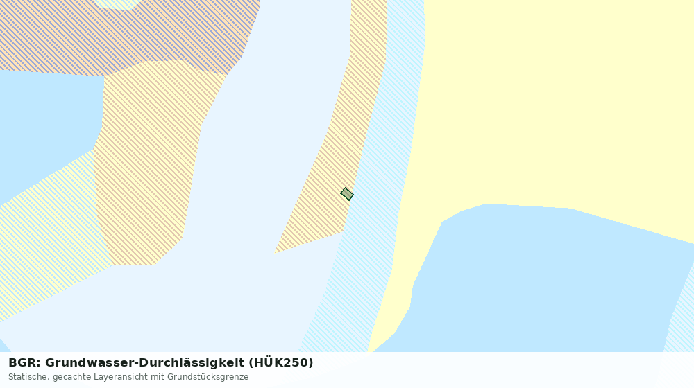 Statische Kartenansicht: BGR: Grundwasser-Durchlässigkeit (HÜK250)