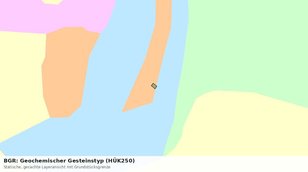 Statische Kartenansicht: BGR: Geochemischer Gesteinstyp (HÜK250)