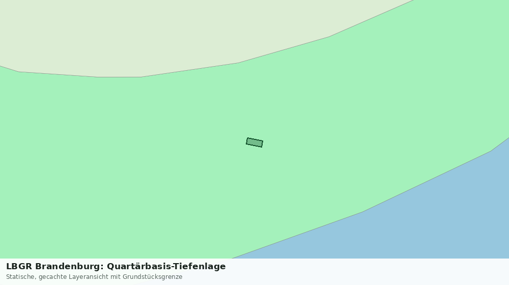 Statische Kartenansicht: LBGR Brandenburg: Quartärbasis-Tiefenlage