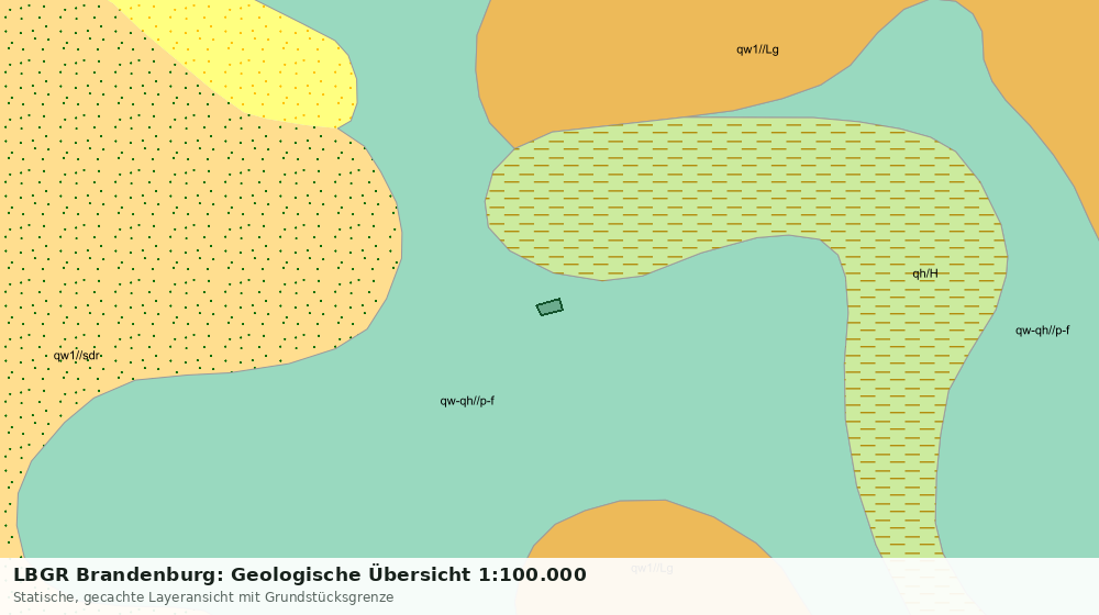 Statische Kartenansicht: LBGR Brandenburg: Geologische Übersicht 1:100.000