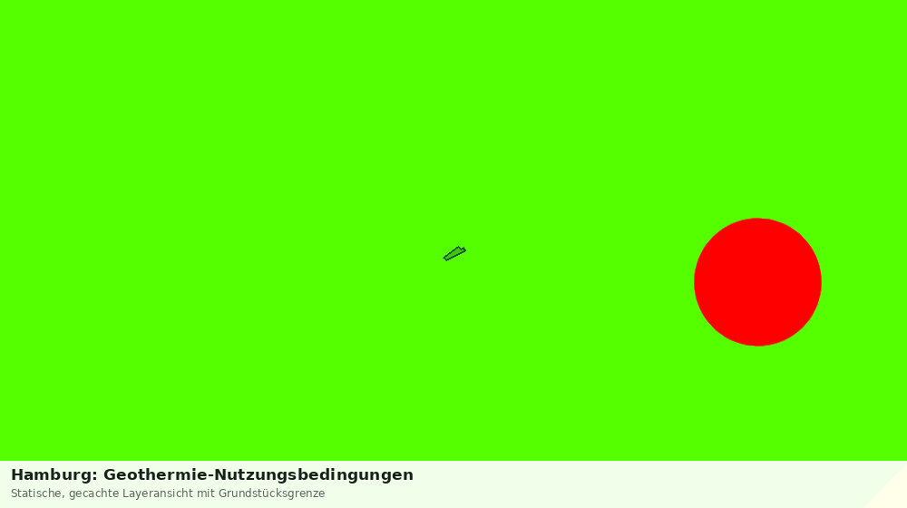 Statische Kartenansicht: Hamburg: Geothermie-Nutzungsbedingungen