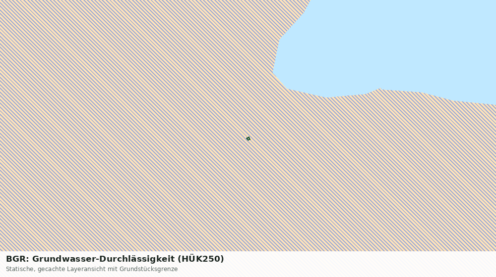 Statische Kartenansicht: BGR: Grundwasser-Durchlässigkeit (HÜK250)