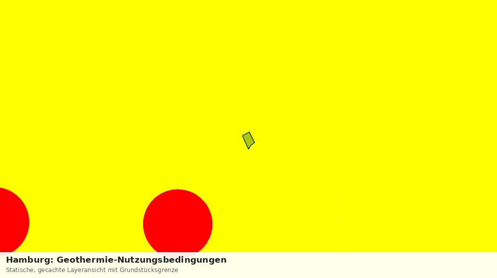 Statische Kartenansicht: Hamburg: Geothermie-Nutzungsbedingungen
