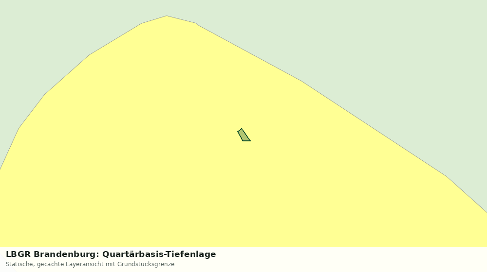Statische Kartenansicht: LBGR Brandenburg: Quartärbasis-Tiefenlage