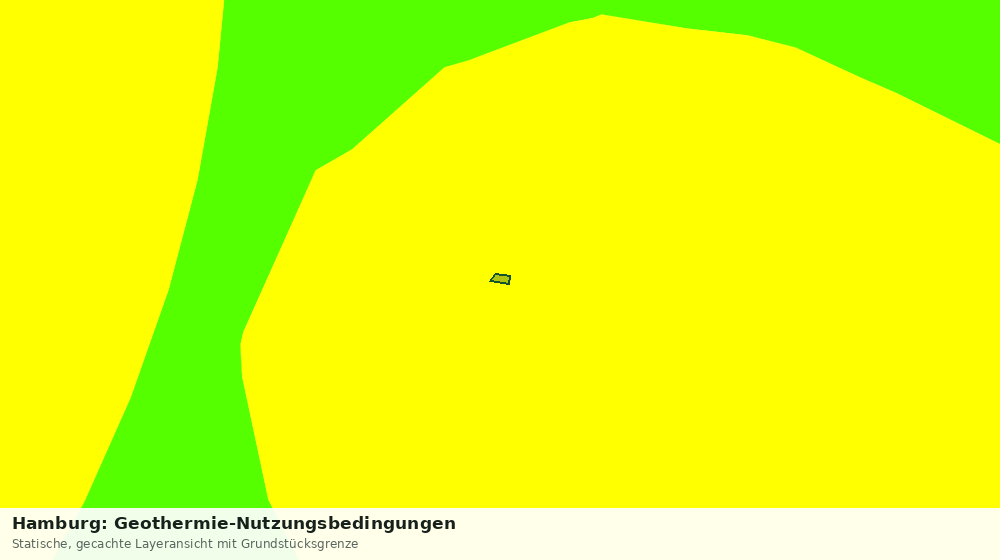Statische Kartenansicht: Hamburg: Geothermie-Nutzungsbedingungen