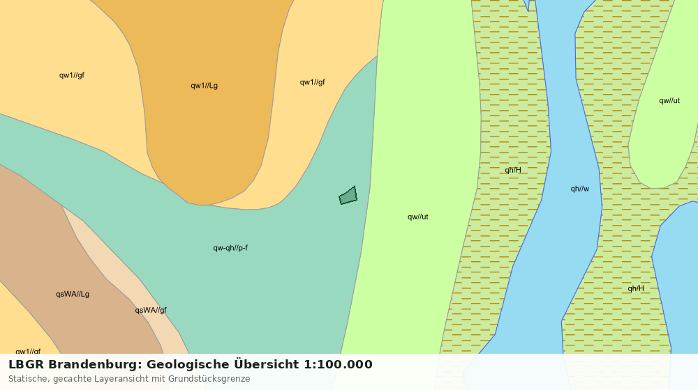 Statische Kartenansicht: LBGR Brandenburg: Geologische Übersicht 1:100.000