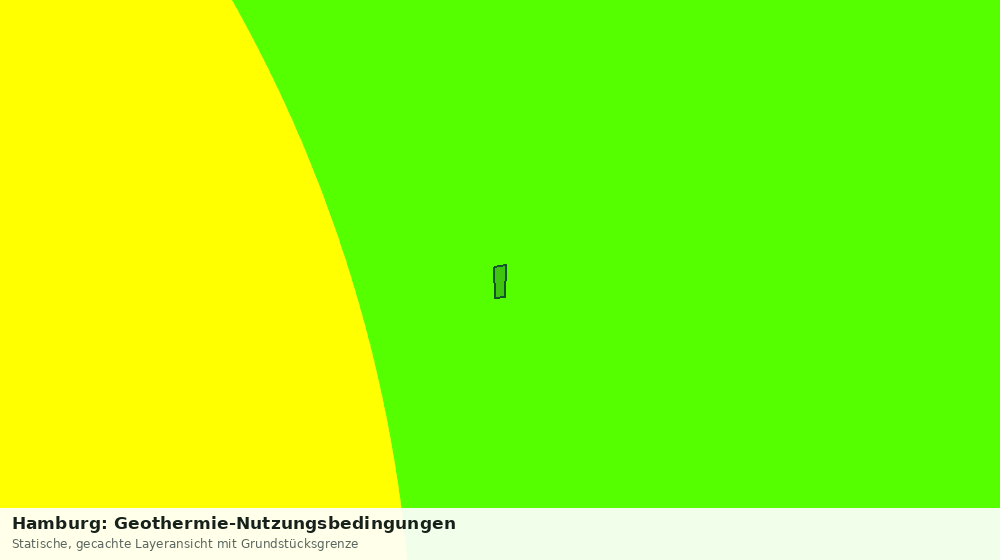 Statische Kartenansicht: Hamburg: Geothermie-Nutzungsbedingungen