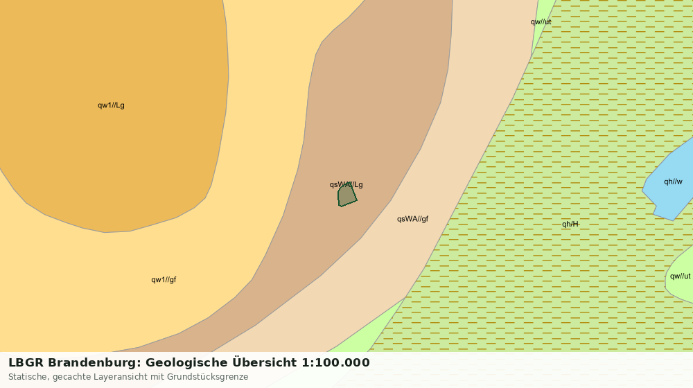 Statische Kartenansicht: LBGR Brandenburg: Geologische Übersicht 1:100.000