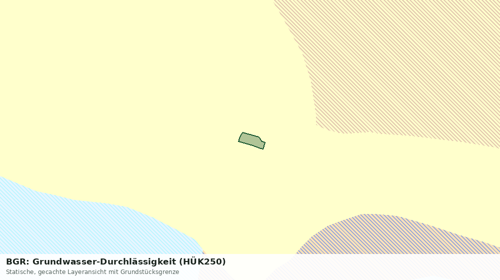 Statische Kartenansicht: BGR: Grundwasser-Durchlässigkeit (HÜK250)