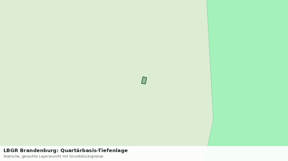 Statische Kartenansicht: LBGR Brandenburg: Quartärbasis-Tiefenlage