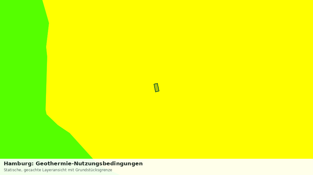 Statische Kartenansicht: Hamburg: Geothermie-Nutzungsbedingungen