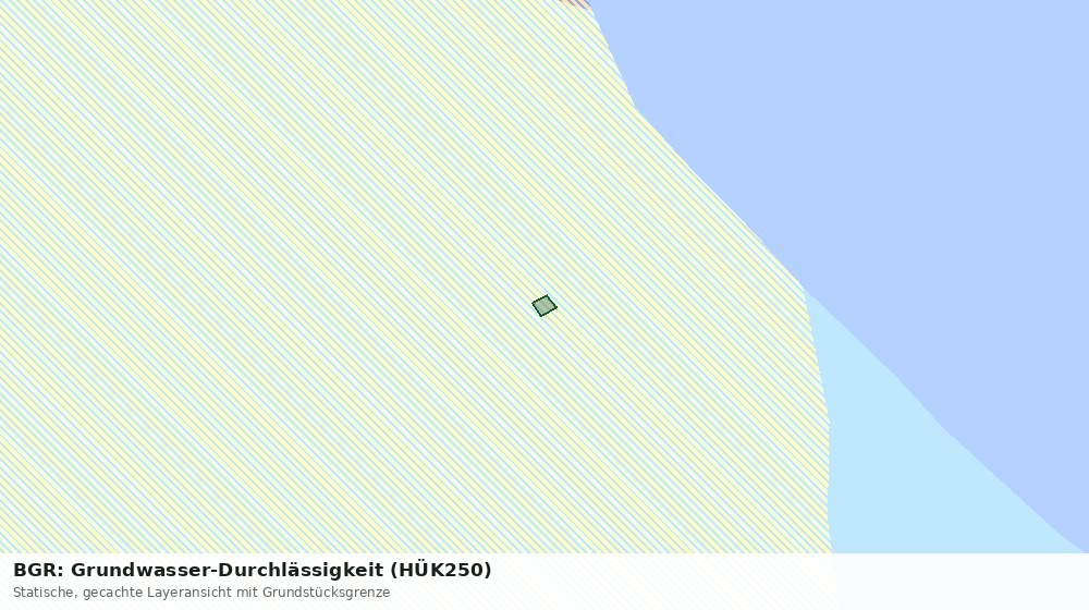 Statische Kartenansicht: BGR: Grundwasser-Durchlässigkeit (HÜK250)