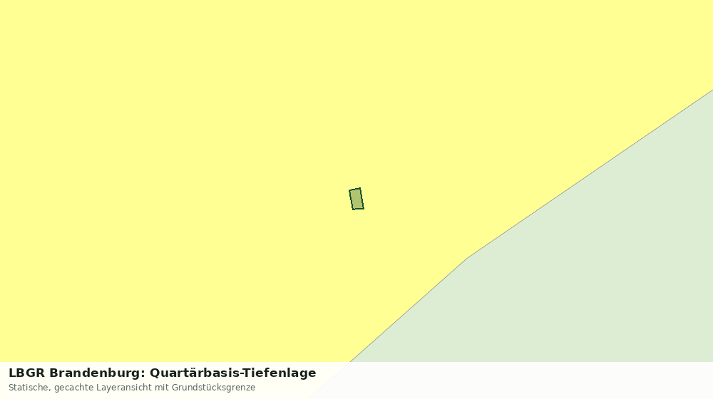 Statische Kartenansicht: LBGR Brandenburg: Quartärbasis-Tiefenlage