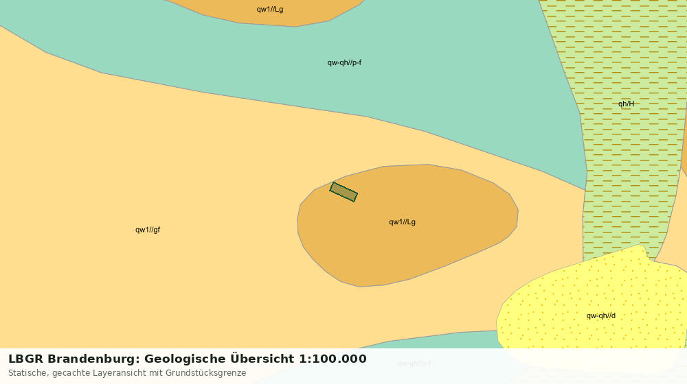 Statische Kartenansicht: LBGR Brandenburg: Geologische Übersicht 1:100.000