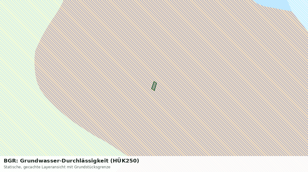 Statische Kartenansicht: BGR: Grundwasser-Durchlässigkeit (HÜK250)