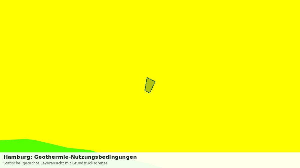Statische Kartenansicht: Hamburg: Geothermie-Nutzungsbedingungen