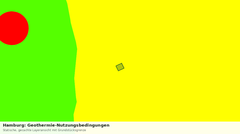 Statische Kartenansicht: Hamburg: Geothermie-Nutzungsbedingungen